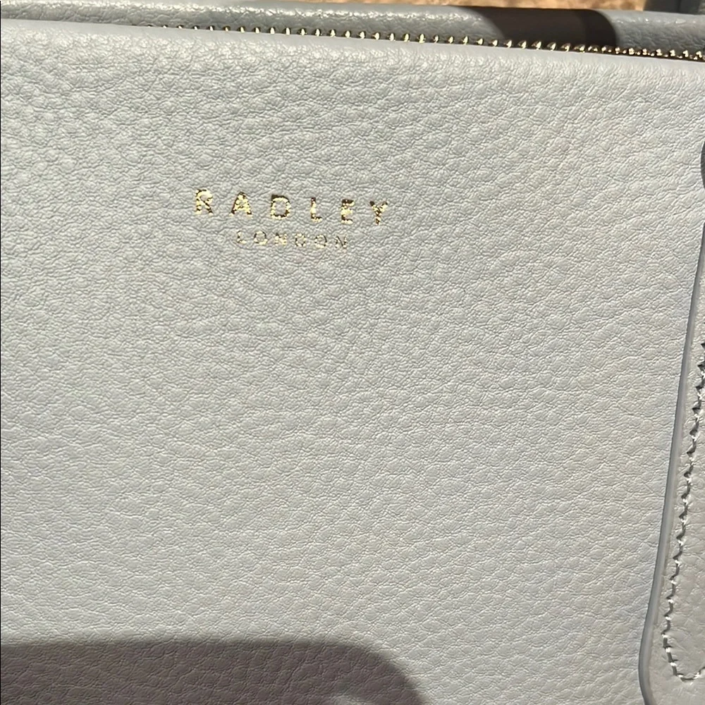 Radley London Blue Leather Tote Bag - Picture 3 of 8